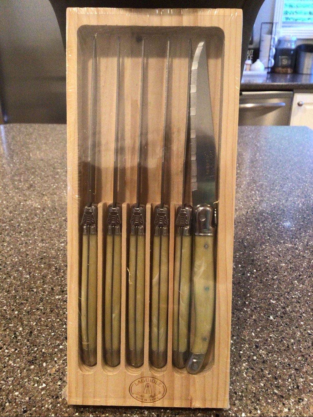 NEW Laguiole Ivory 9” Steak Knives, Set of 6